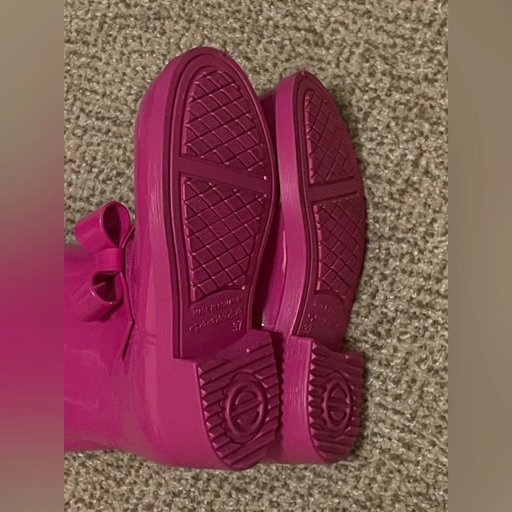 Valentino RED Rain Boots | Girls | Pink | Size 37 | Mid Calf